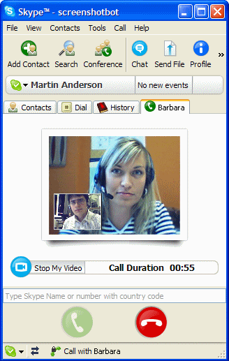 skype webcam 